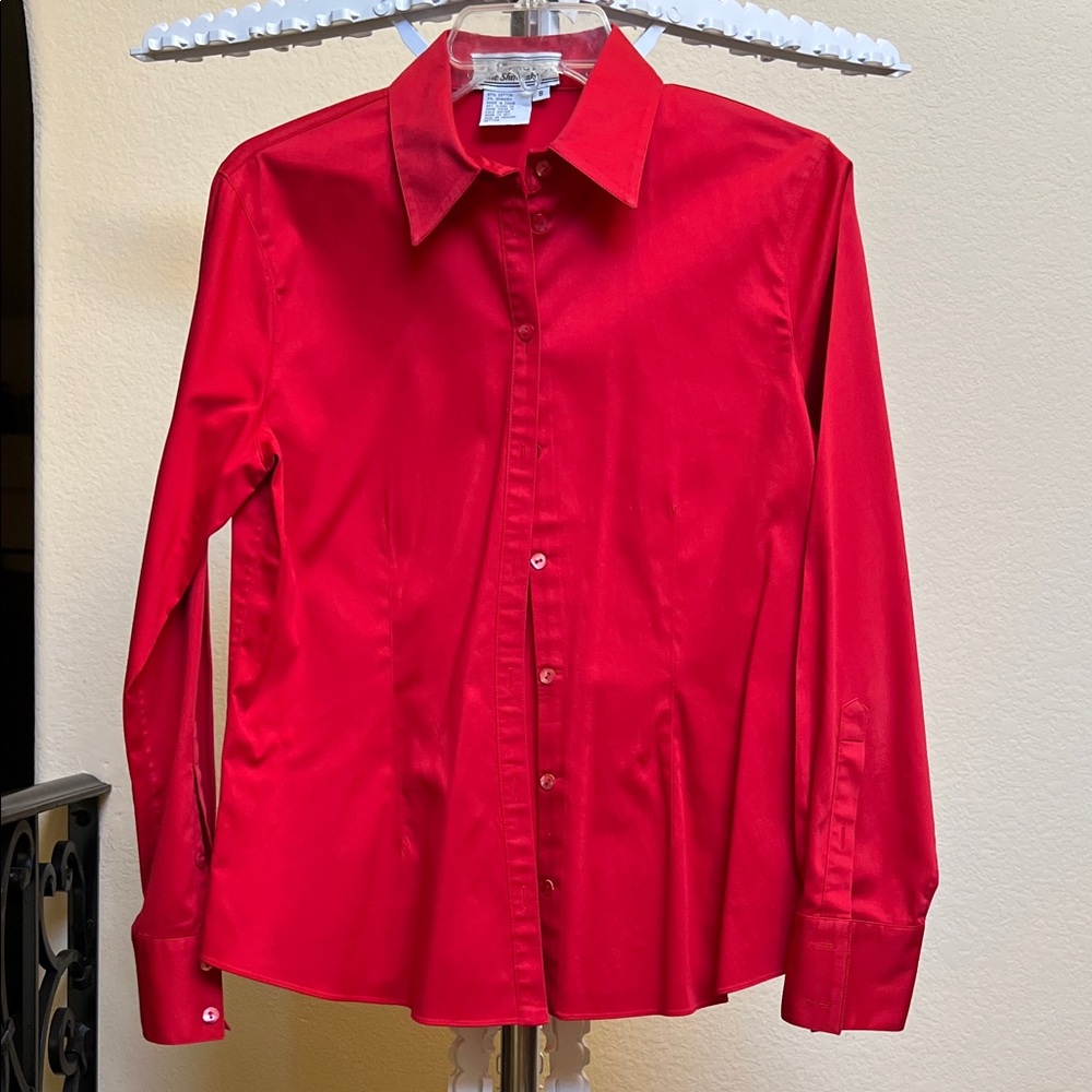 Red Button Down Shirt